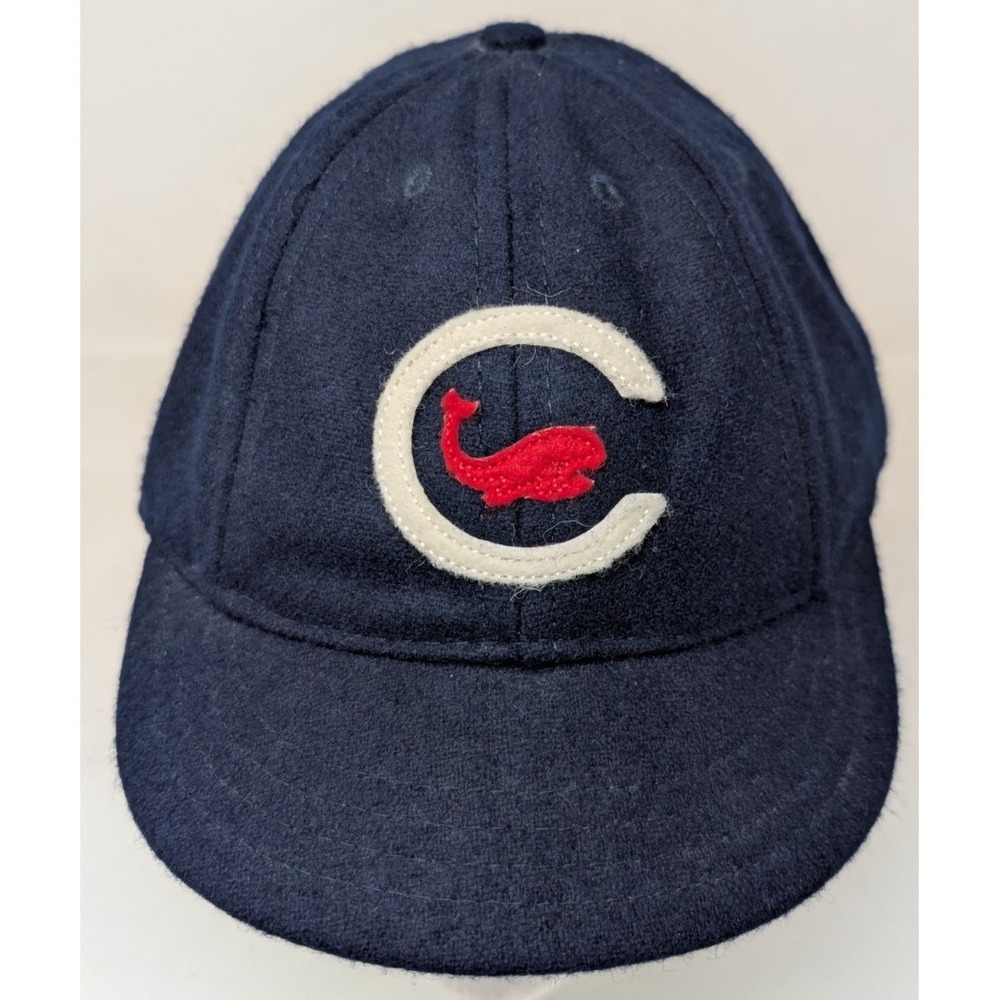 Ebbets Field Flannels Chicago Whales 1915 Blue Wool Baseball Cap Hat Size 7 7/8